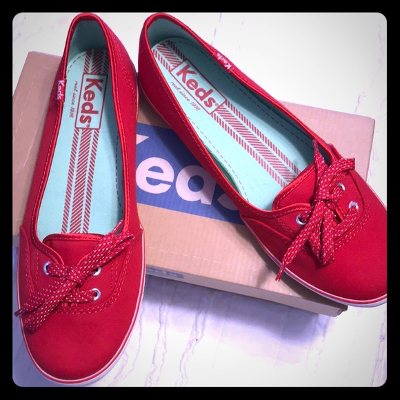 keds teacup red